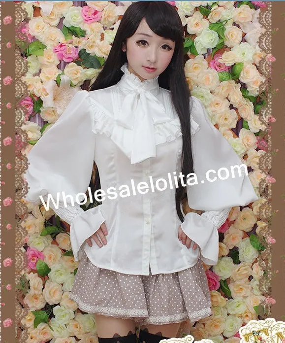 Time-limited Rushed Lace Solid Fashion Knitted Cotton Turtleneck Full Puff Long Sleeves Lolita Blouse
Time-limited Rushed Lace Solid Fashion Knitted Cotton Turtleneck Full Puff Long Sleeves Lolita Blouse