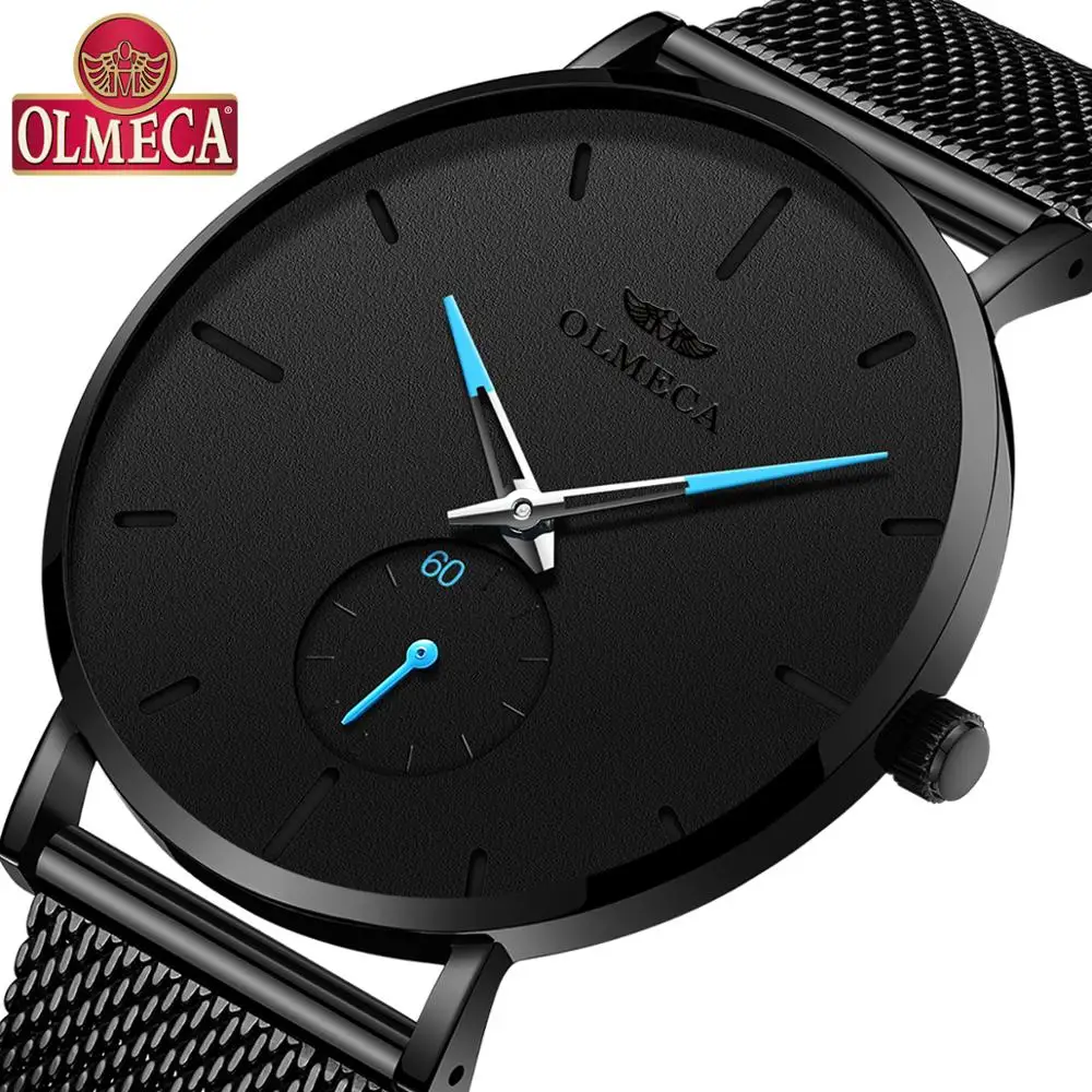 Top Brand OLMECA Fashion Military Watch Luxury Quartz Watch Men Casual Slim Mesh Steel Waterproof Sport Watch Relogio Masculino
Top Brand OLMECA Fashion Military Watch Luxury Quartz Watch Men Casual Slim Mesh Steel Waterproof Sport Watch Relogio Masculino