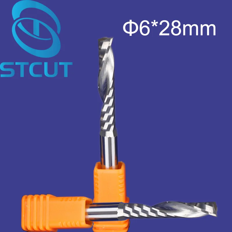 Free shipping 5 pcs Carbide end mill single flute spiral CNC router end mill bits 6mm 28mm
Free shipping 5 pcs Carbide end mill single flute spiral CNC router end mill bits 6mm 28mm