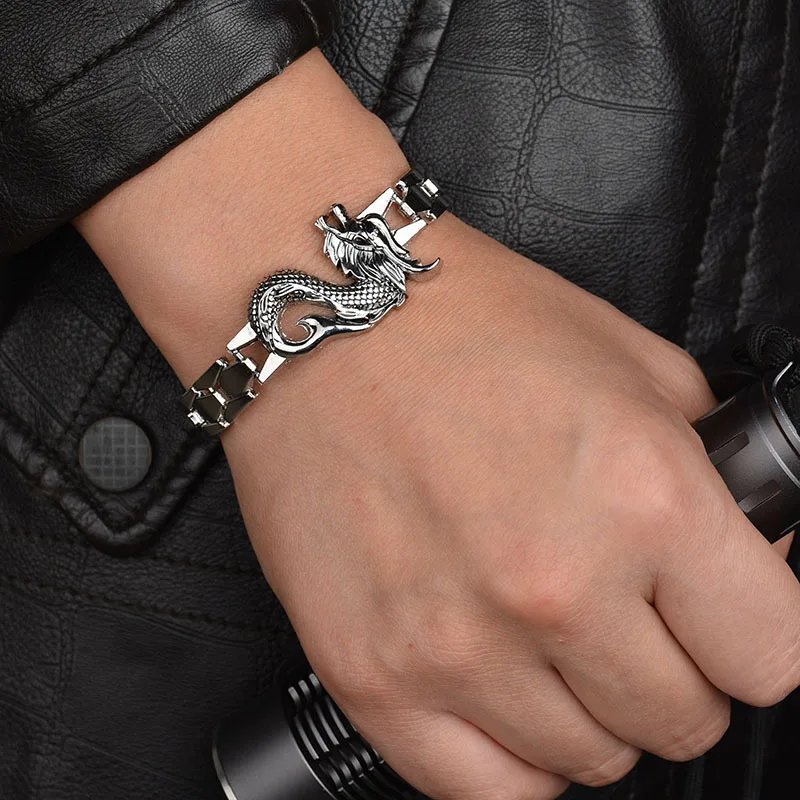 Men Fashion Jewelry Stainless Steel Dragon Bracelet Bangles Vintage Mens Bracelets 2018 Hands Jewelry Boyfriend Birthday Gifts
Men Fashion Jewelry Stainless Steel Dragon Bracelet Bangles Vintage Mens Bracelets 2018 Hands Jewelry Boyfriend Birthday Gifts
