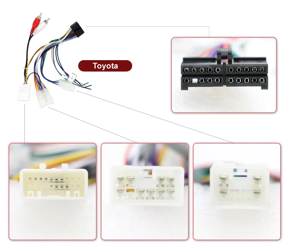 20 контактный разъем автомобильного радиоприемника gps жгут проводов для toyota