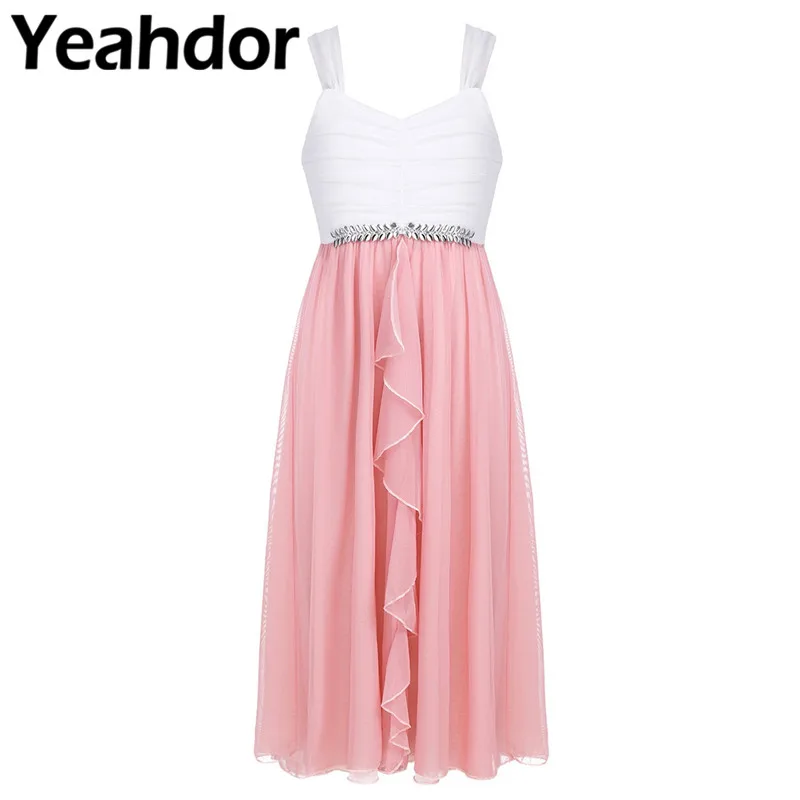 Wedding Little Bridesmaid Dress Kids Girls Sleeveless Ruched with Rhinestone Trimmings Princess Birthday Party Tulle Dress
Wedding Little Bridesmaid Dress Kids Girls Sleeveless Ruched with Rhinestone Trimmings Princess Birthday Party Tulle Dress