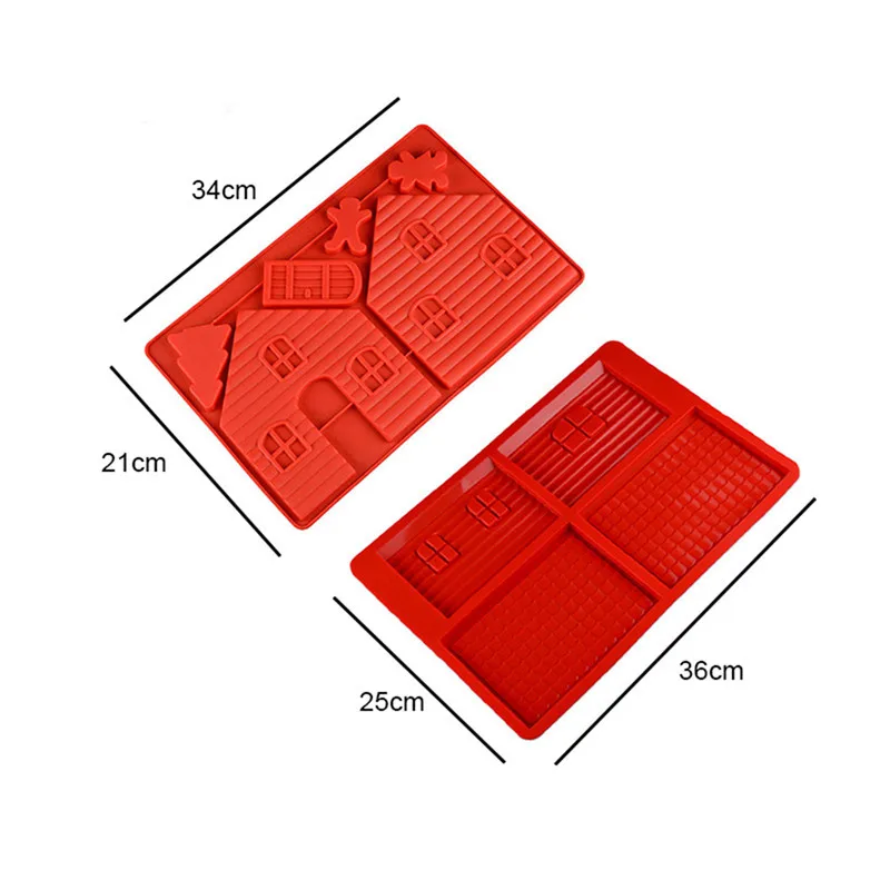 3D DIY Gingerbread and Chocolate House Cake Mold Food Grade Silicone Couple Cake Mould Xmas Party Decoration Tools Home Bakeware
3D DIY Gingerbread and Chocolate House Cake Mold Food Grade Silicone Couple Cake Mould Xmas Party Decoration Tools Home Bakeware