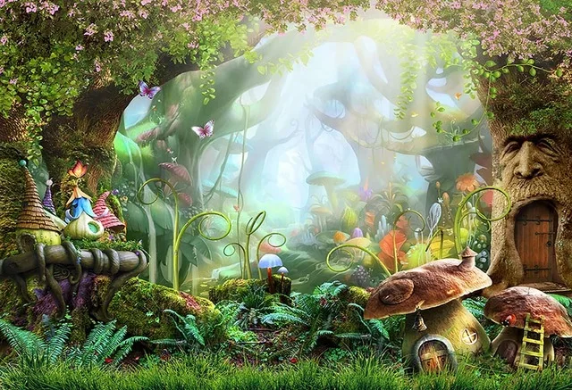 Fairy Tale Forest Photography Backdrops Children Backgrounds Photo Studio Mushrooms Elves Flowers Photo Background LV-077
Fairy Tale Forest Photography Backdrops Children Backgrounds Photo Studio Mushrooms Elves Flowers Photo Background LV-077