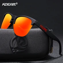KDEAM High-end TR90 Sport Sunglasses Polarized Ultra-light Design Half-Frame Sun Glasses Men Women Innovative Eyewear