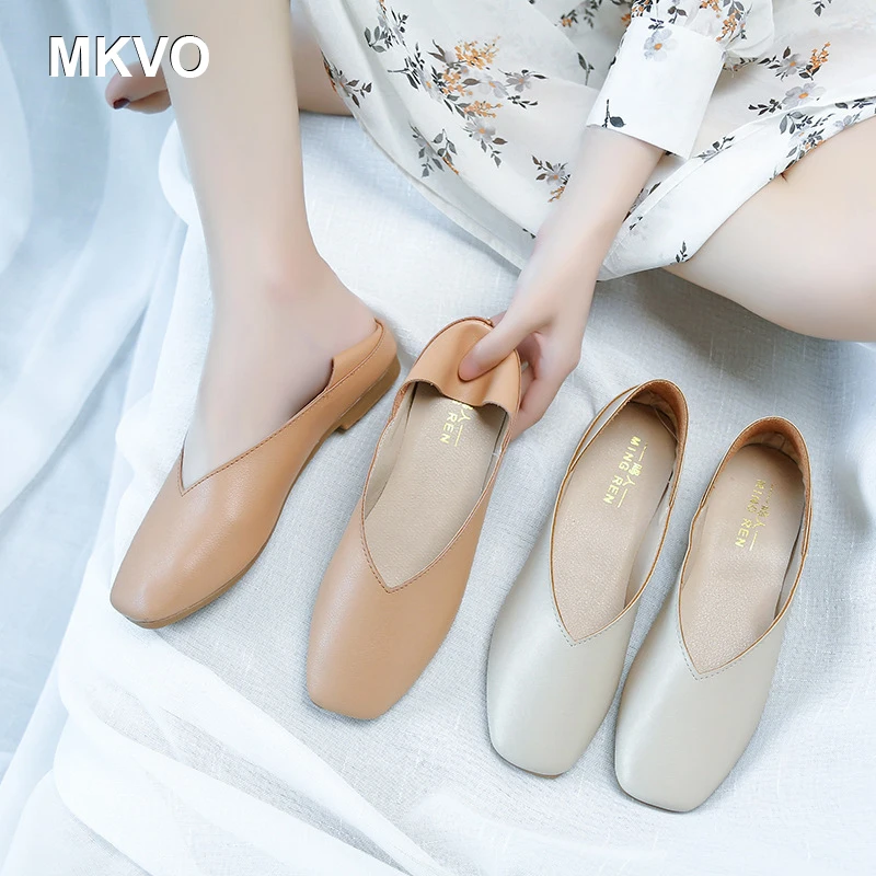 Women Flats Soft Leather Ballet Flats Handmade Slip-on Loafers Ladies Moccasins Nurse Shoes Female Zapatos Mujer Casual Shoes
Women Flats Soft Leather Ballet Flats Handmade Slip-on Loafers Ladies Moccasins Nurse Shoes Female Zapatos Mujer Casual Shoes