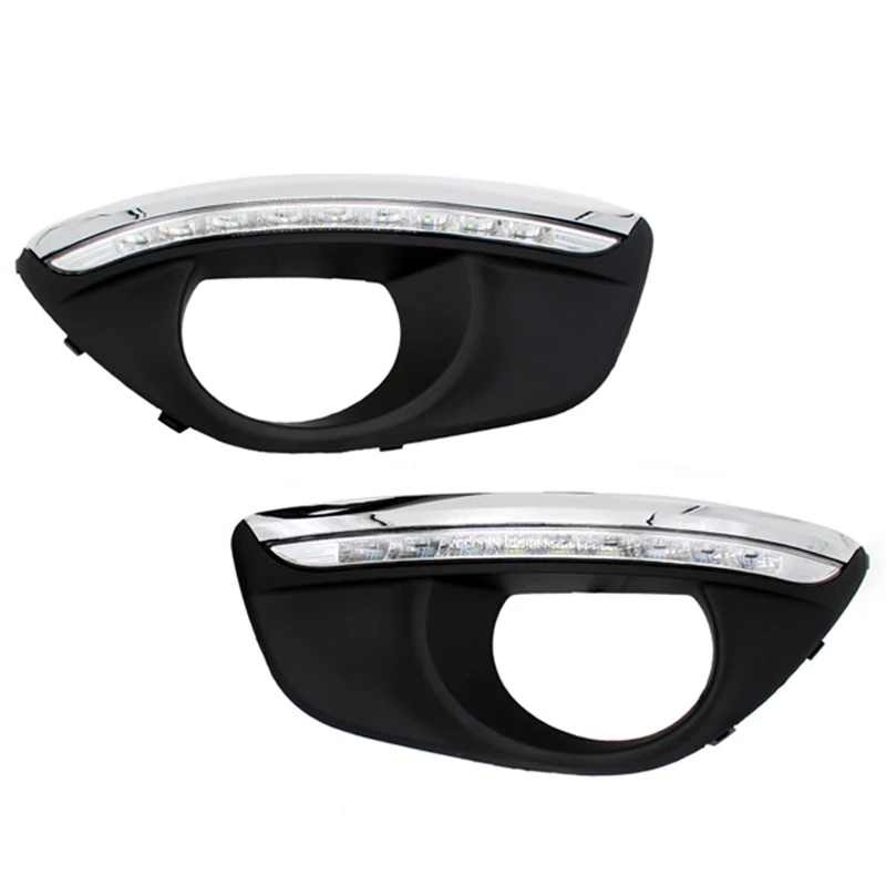 HAUSNN New Waterproof 12V Car LED DRL Daytime Running Lights With Fog Lamp Hole Dimmed Light for Hyundai Santa Fe 2010-2012
HAUSNN New Waterproof 12V Car LED DRL Daytime Running Lights With Fog Lamp Hole Dimmed Light for Hyundai Santa Fe 2010-2012