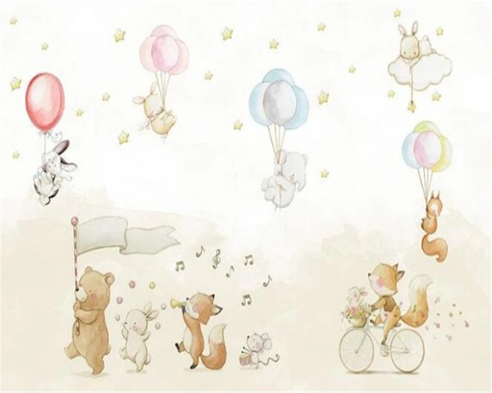 wellyu Custom wallpaper 3d Photo murals Nordic Simple cartoon Cute Animals Balloons Children's House Wallpaper Papel de parede
wellyu Custom wallpaper 3d Photo murals Nordic Simple cartoon Cute Animals Balloons Children's House Wallpaper Papel de parede