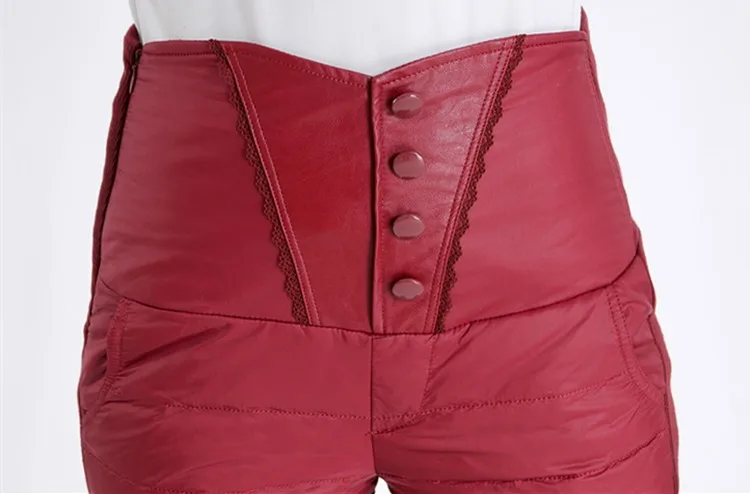 Горячая Распродажа 2018 дешевые теплые брюки женские пуховые для зимы сохраняют
