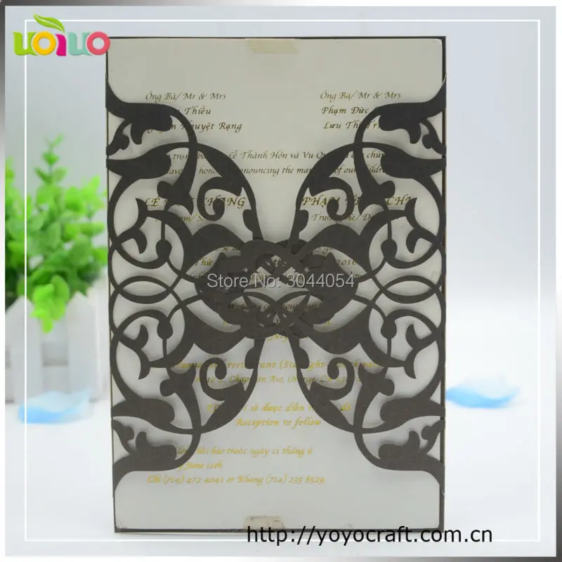 Black business invitation card laser cut indian cheap wedding invitation card delicate hollow lace design invitation cards
Black business invitation card laser cut indian cheap wedding invitation card delicate hollow lace design invitation cards