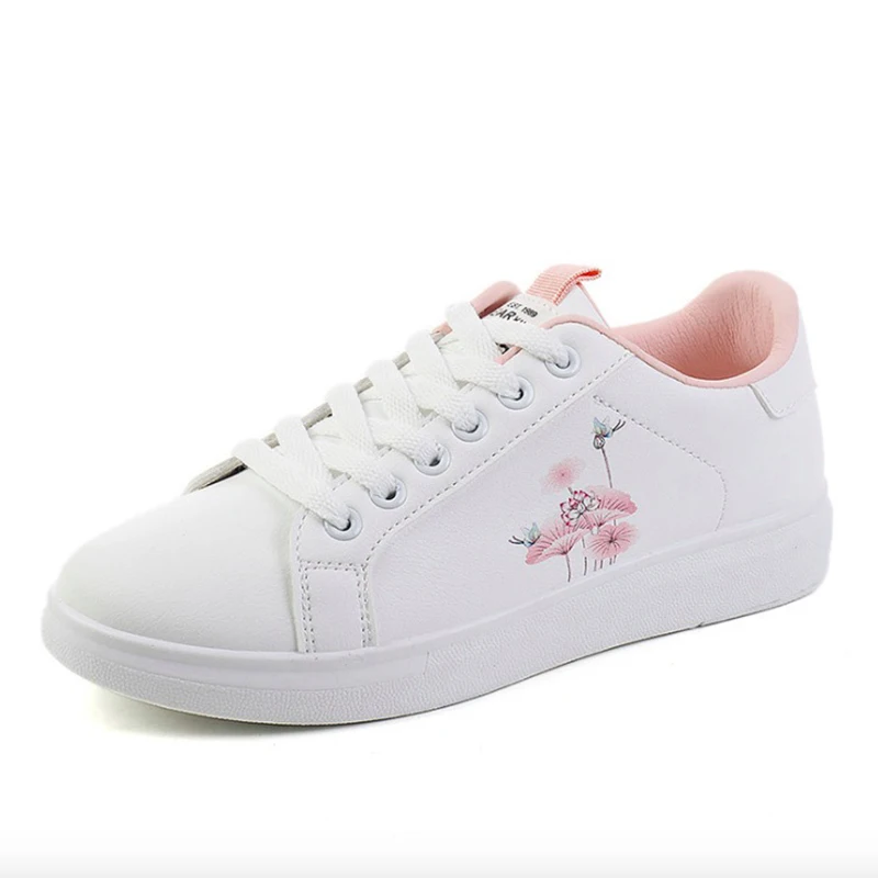 Women Sneakers 2019 Fashion PU Women Casual Shoes Flats Platform Spring printing Women Sneakers Breathable White Women Shoes
Women Sneakers 2019 Fashion PU Women Casual Shoes Flats Platform Spring printing Women Sneakers Breathable White Women Shoes