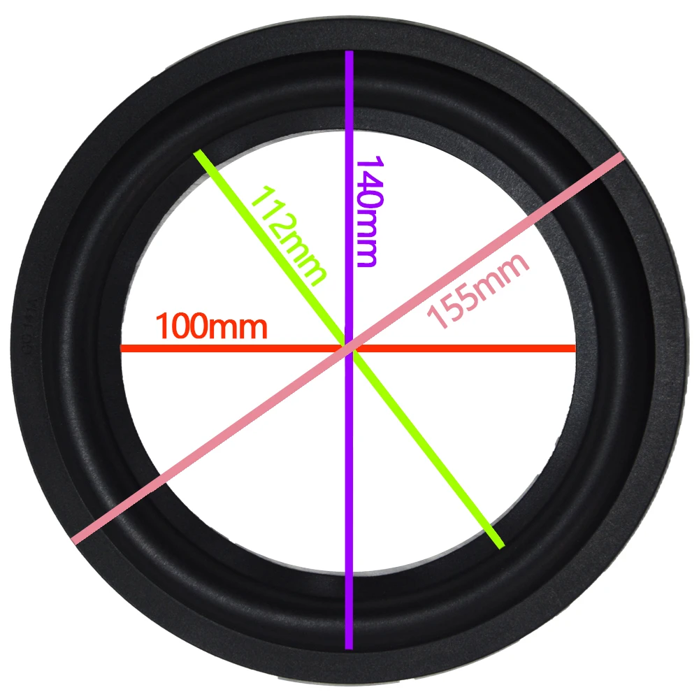 High Quality 2Pcs 6.5 inch 6.5'' GG-141A Woofer / Bass Speaker Repair Rubber Surround (155mm /140mm / 112mm / 100mm) Speaker New
High Quality 2Pcs 6.5 inch 6.5'' GG-141A Woofer / Bass Speaker Repair Rubber Surround (155mm /140mm / 112mm / 100mm) Speaker New