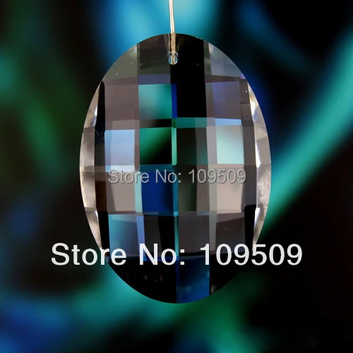 5 шт. огромная 89 мм матрица овальная Хрустальная Призма SunCatcher фэн шуй 3 дюйма