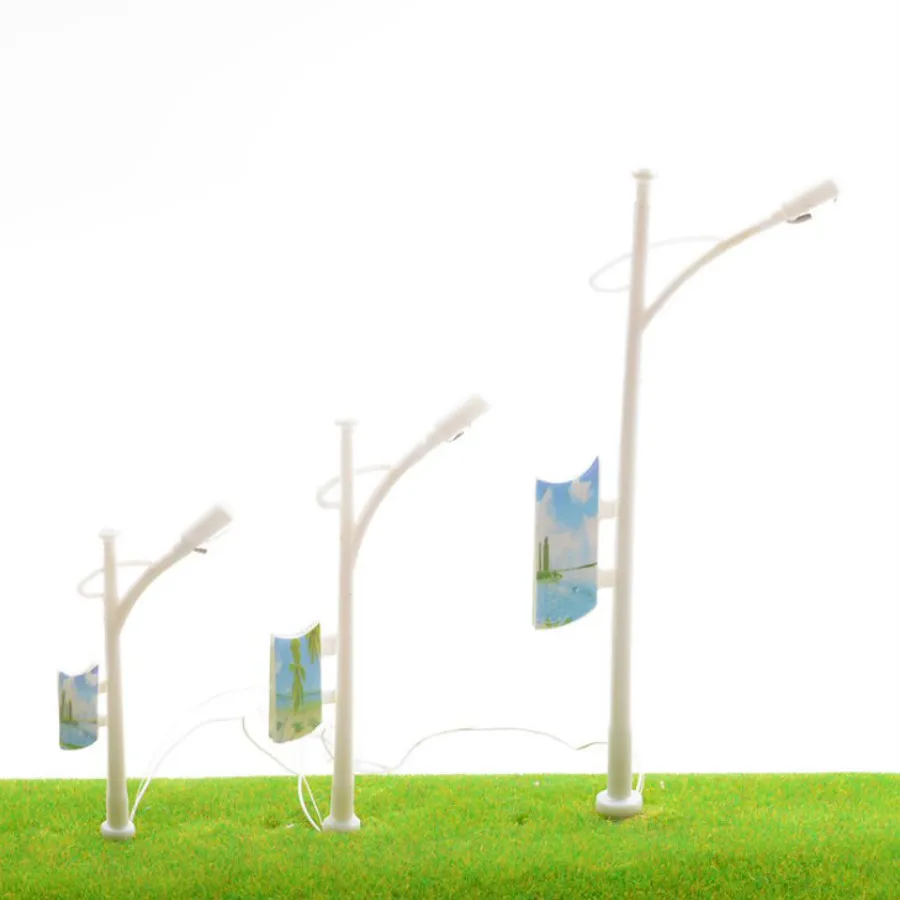 New 100pcs/lot LED 6v 1:100 1:150 1:200 scale Model Railway Train Lamp Post Street Lights
New 100pcs/lot LED 6v 1:100 1:150 1:200 scale Model Railway Train Lamp Post Street Lights