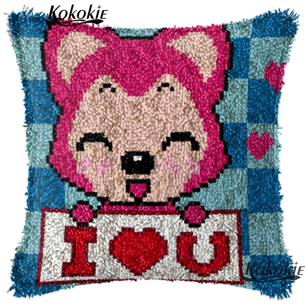 Love cushion Patchwork Pillowcase latch hook rug kits animals counted cross stitch kits for embroidery 3D carpet needlework
Love cushion Patchwork Pillowcase latch hook rug kits animals counted cross stitch kits for embroidery 3D carpet needlework