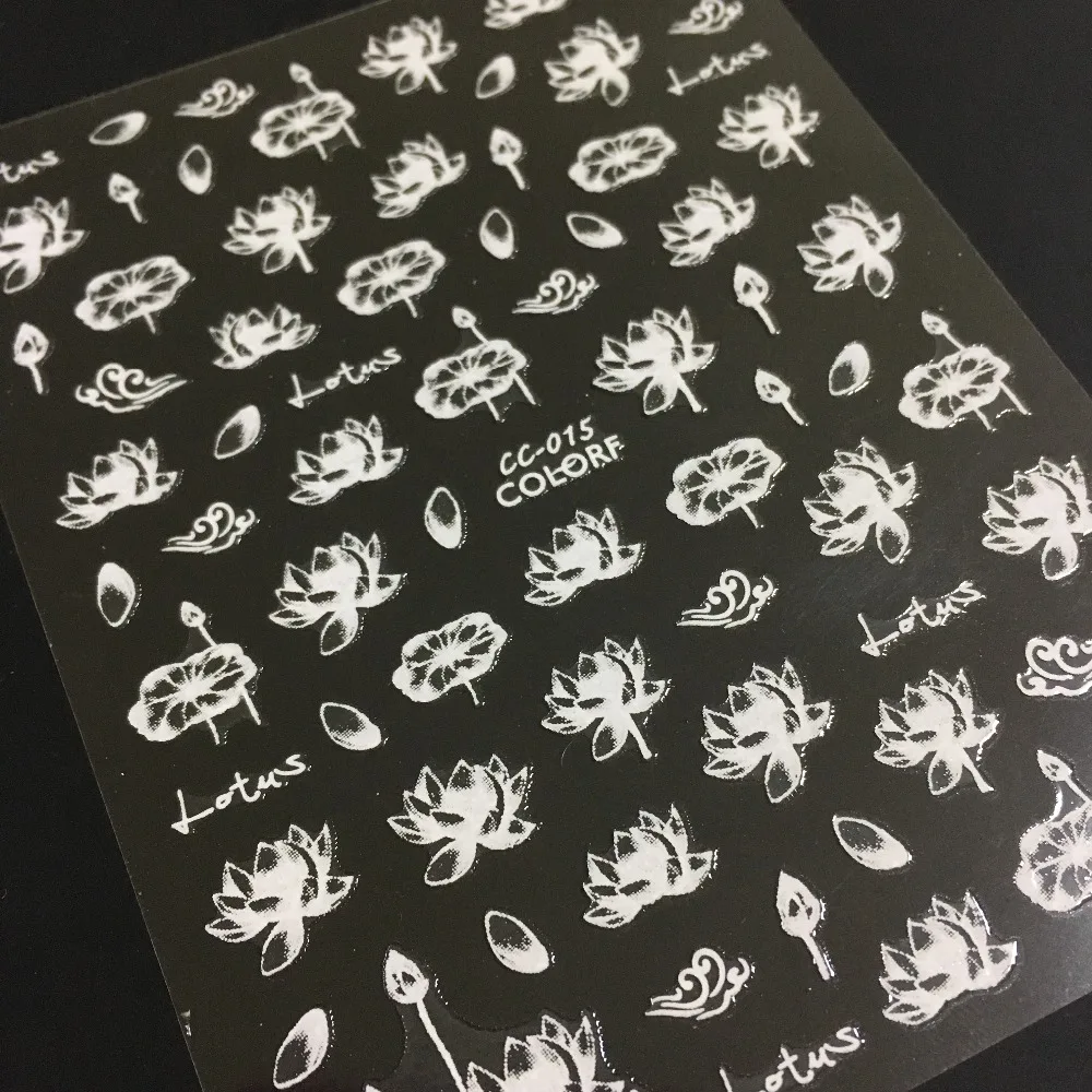 Newest CC sereis CC-015 iotus 3d nail art sticker nail decal stamping export japan designs rhinestones decorations
Newest CC sereis CC-015 iotus 3d nail art sticker nail decal stamping export japan designs rhinestones decorations