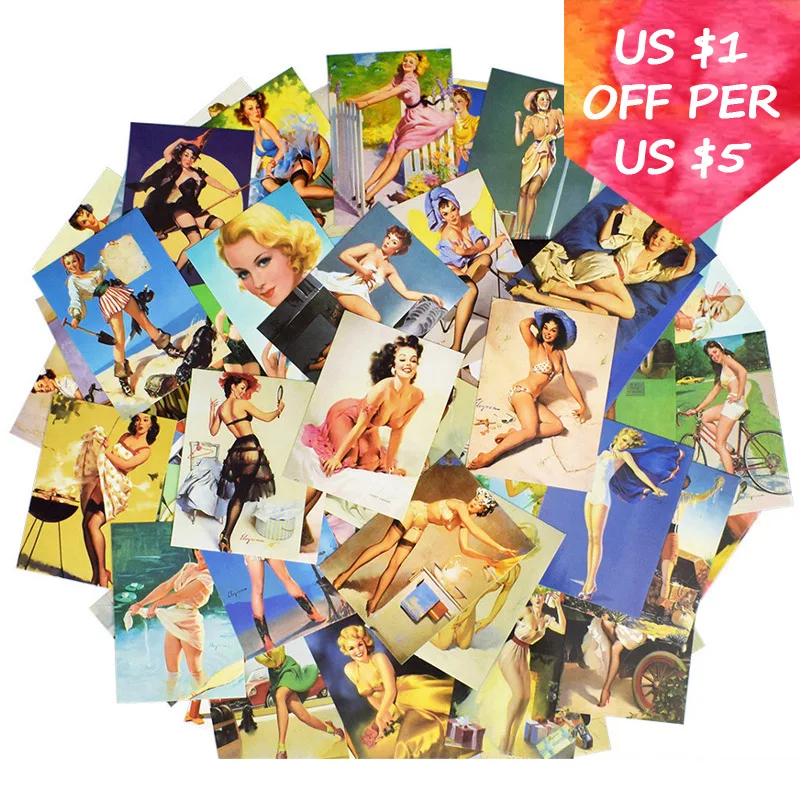 100pcs Sexy Girl Stickers For Motorcycle Bike Car Skateboard Laptop Suitcase Mixed Vintage Sexy Beauty Waterproof PVC Sticker
100pcs Sexy Girl Stickers For Motorcycle Bike Car Skateboard Laptop Suitcase Mixed Vintage Sexy Beauty Waterproof PVC Sticker