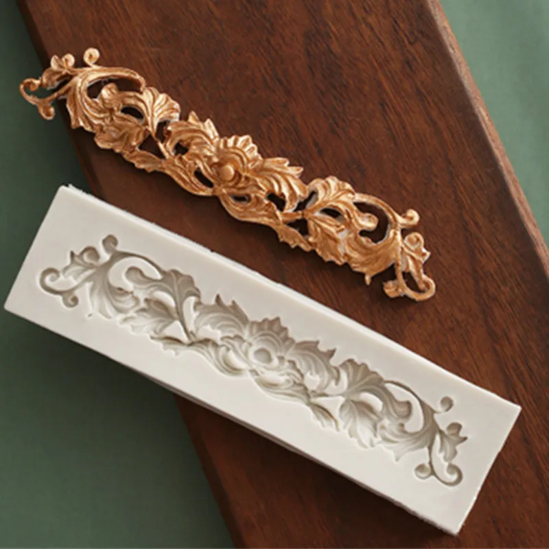 Retro long lace silicone mold DIY fondant chocolate kitchen baking utensils epoxy resin clay plaster candle crafts accessories
Retro long lace silicone mold DIY fondant chocolate kitchen baking utensils epoxy resin clay plaster candle crafts accessories