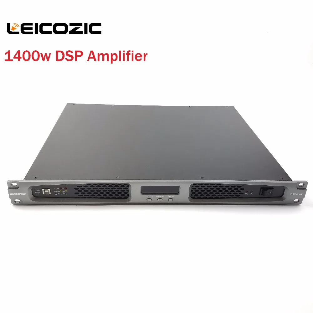Leicosic аудио усилитель 1400 Вт x2 DSP контроль 1u pro оборудование высокой мощности