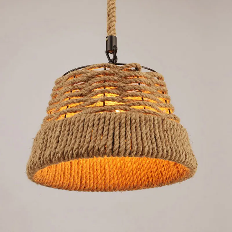 Vintage Retro Loft Chandelier Restaurant Bedroom Bar Club Pub Cafe Lights Corridor Kitchen Lighting Fixture E27 Rope Hemp Lamp
Vintage Retro Loft Chandelier Restaurant Bedroom Bar Club Pub Cafe Lights Corridor Kitchen Lighting Fixture E27 Rope Hemp Lamp