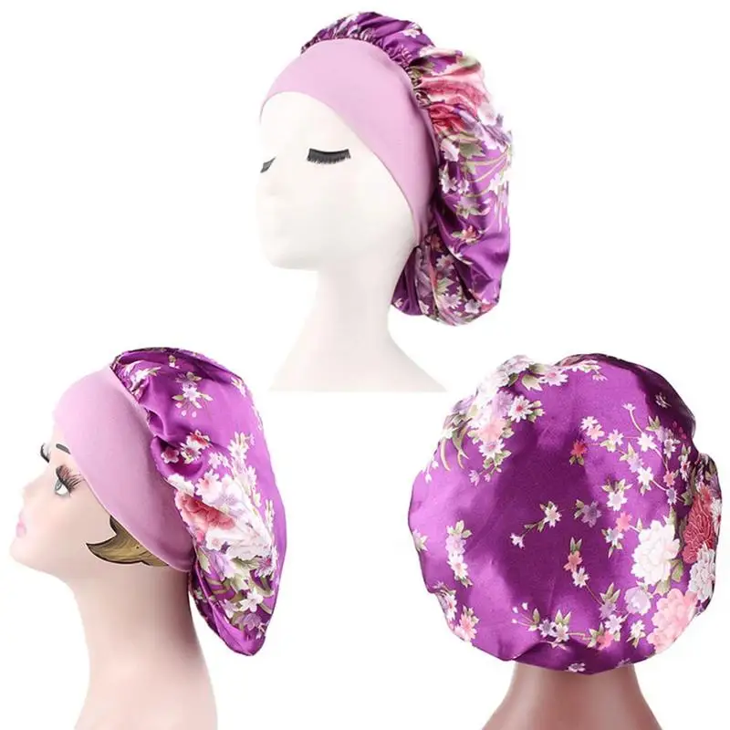 Adjust Elastic Band Silk Night Sleep Caps Hair Care Bonnet Hats Head Cover Satin Wide Wrap
Adjust Elastic Band Silk Night Sleep Caps Hair Care Bonnet Hats Head Cover Satin Wide Wrap
