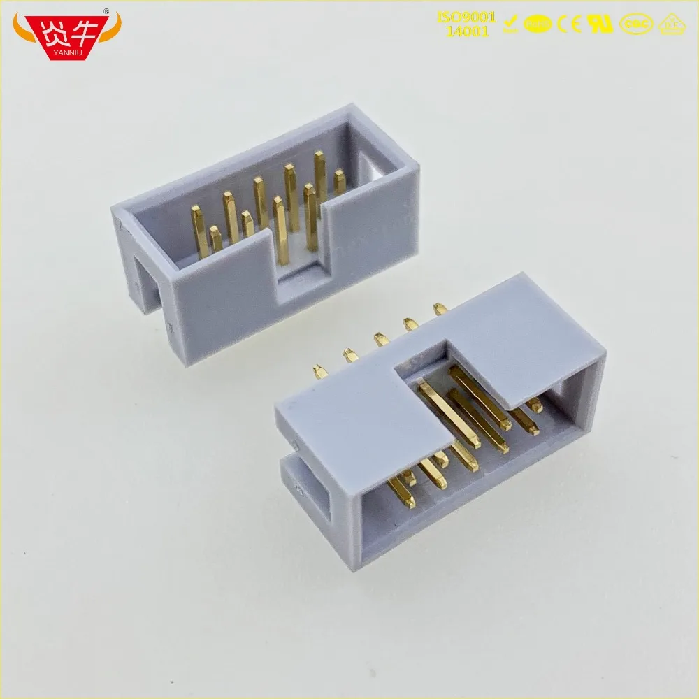 DC3-10P GREY WHITE 10PIN IDC SOCKET BOX 2.54mm PITCH BOX HEADER STRAIGHT CONNECTOR CONTACT PART OF THE GOLD-PLATED 3Au YANNIU
DC3-10P GREY WHITE 10PIN IDC SOCKET BOX 2.54mm PITCH BOX HEADER STRAIGHT CONNECTOR CONTACT PART OF THE GOLD-PLATED 3Au YANNIU