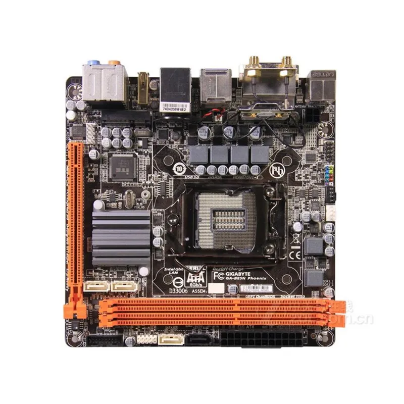 HTPC для Gigabyte MINI ITX Phoenix б/у материнская плата B85N B85 Socket LGA 1150 DDR3 USB3.0 SATA3.0|Материнские