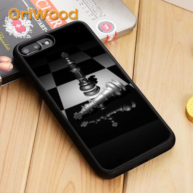 Чехол OriWood в шахматную клетку для iPhone 5 6 s 7 8 plus X XR XS 11 12 pro max Samsung Galaxy S6 S7 S8 S9 S10