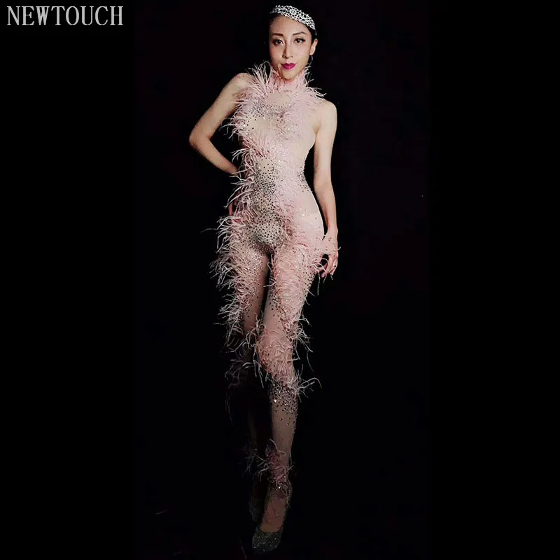 Pink Sleeveless long body Rhinestones Bodysuit DS Costume Female Singer Stage Wear Mesh Skirt DJ Party Stretch Jumpsuit Outfit
Pink Sleeveless long body Rhinestones Bodysuit DS Costume Female Singer Stage Wear Mesh Skirt DJ Party Stretch Jumpsuit Outfit