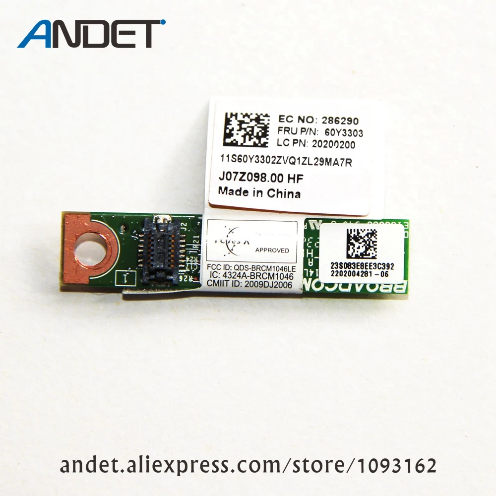 Original 4.0 Bluetooth Module for Lenovo Thinkpad X230 T430 T430S T530 W530 FRU 60Y3303 60Y3305
Original 4.0 Bluetooth Module for Lenovo Thinkpad X230 T430 T430S T530 W530 FRU 60Y3303 60Y3305