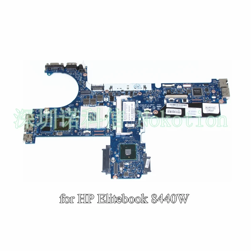Материнская плата NOKOTION KCL00 LA-4901P 594027-001 для ноутбука HP Elitebook 8440W QM57 DDR3 с графикой nvidia