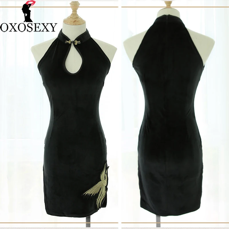 New Velvet Embroidery Vintage Cheongsam Women Sexy Lingerie Black Chemise Babydoll Erotic Lingerie High Cut Sexy Costumes 215
New Velvet Embroidery Vintage Cheongsam Women Sexy Lingerie Black Chemise Babydoll Erotic Lingerie High Cut Sexy Costumes 215