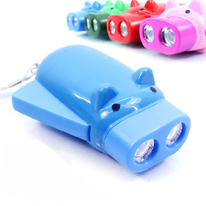 Portable hand-pressure power generation flashlight cute pig luminous toy LED outdoor emergency lighting Color random
Portable hand-pressure power generation flashlight cute pig luminous toy LED outdoor emergency lighting Color random