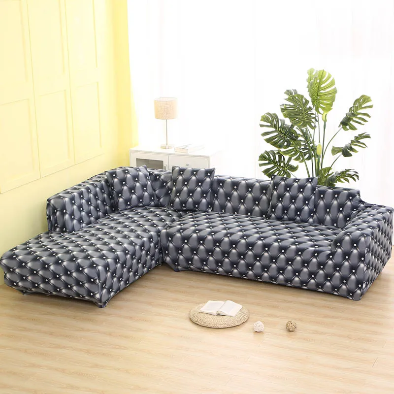 L образное покрывало из спандекса для дивана slipcover диван съемные чехлы гостиной