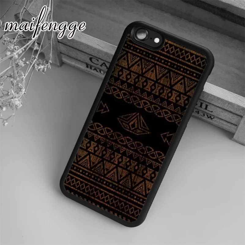 Чехол maifengge Aztec On Wood для iPhone 5 6 6s 7 8 plus X XR XS max 11 12 Pro Samsung Galaxy S7edge S8 S9 S10 | Мобильные