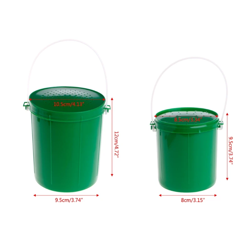 Fishing Bait Bucket Breathable Live Earthworm Maggot Worm Lures Container Useful Fishing Tackle
Fishing Bait Bucket Breathable Live Earthworm Maggot Worm Lures Container Useful Fishing Tackle