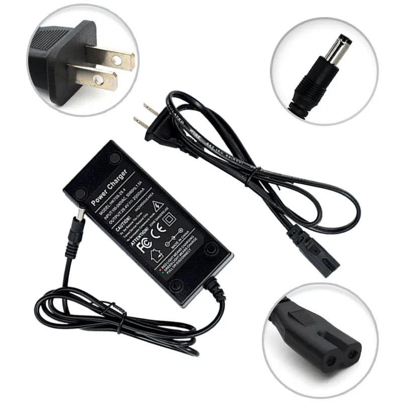 Hot Sale FCC,CE ROHS approval balance Electric Scooter Battery Charger 29.4V 2000mA for 2/4 wheels Skateboard Hoverboard Charger
Hot Sale FCC,CE ROHS approval balance Electric Scooter Battery Charger 29.4V 2000mA for 2/4 wheels Skateboard Hoverboard Charger