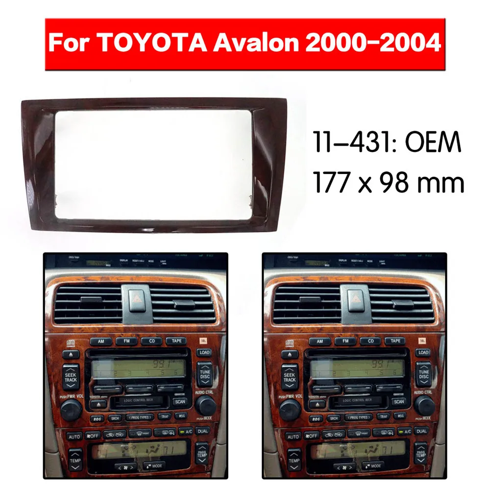 Car Radio Fascia Multimedia Frame Kit For TOYOTA Avalon 2000-2004 Radio Stereo Audio Bezel Facia Panel Trim Dash 2 Din Mount Kit
Car Radio Fascia Multimedia Frame Kit For TOYOTA Avalon 2000-2004 Radio Stereo Audio Bezel Facia Panel Trim Dash 2 Din Mount Kit