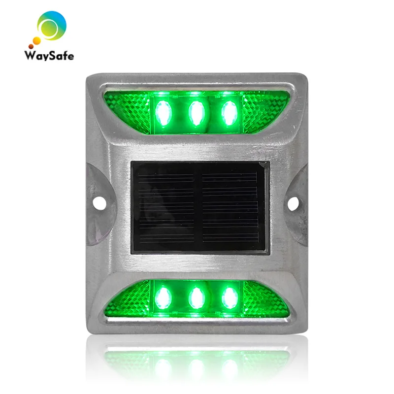 Flash mode green LED lights aluminum housing CE RoHS approved solar power deck dock road marker
Flash mode green LED lights aluminum housing CE RoHS approved solar power deck dock road marker