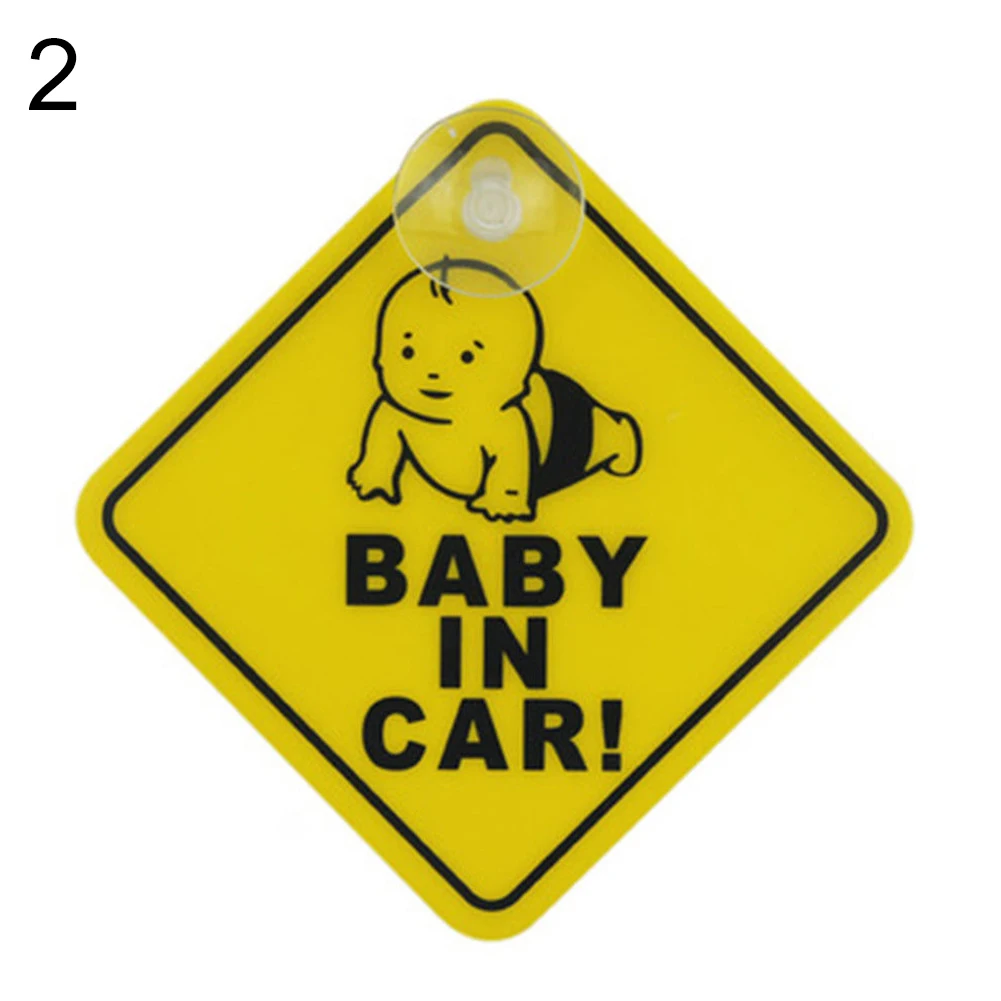 Baby on Board Car Warning Safety Suction Cup Sticker Waterproof Notice | Автомобили и мотоциклы