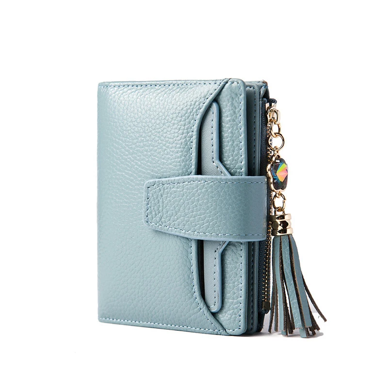 2020 Fashion Luxury Women Short Wallet Genuine Leather Tri-fold Purse Diamond Tassel Zipper Cowhide Money Bag GIft for Gilr Lady
2020 Fashion Luxury Women Short Wallet Genuine Leather Tri-fold Purse Diamond Tassel Zipper Cowhide Money Bag GIft for Gilr Lady