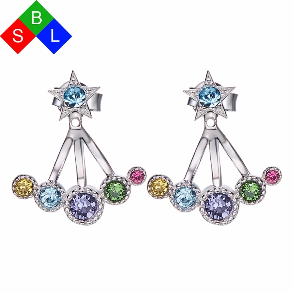 Red Trees Brand Fashion Lady 925 Sterling Silver Multi-color Crystal Ear Jacket Cuffs Stud Earring For Women
Red Trees Brand Fashion Lady 925 Sterling Silver Multi-color Crystal Ear Jacket Cuffs Stud Earring For Women