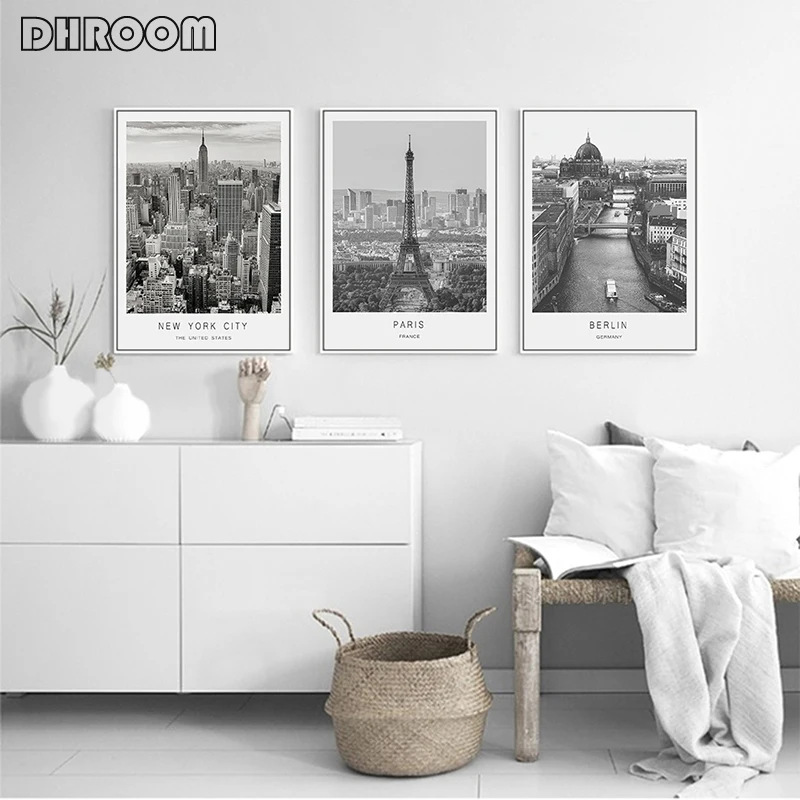Black White World Famous City Landscape Canvas Painting Wall Art Paris New York Posters Prints Decoration Pictures Home Decor
Black White World Famous City Landscape Canvas Painting Wall Art Paris New York Posters Prints Decoration Pictures Home Decor