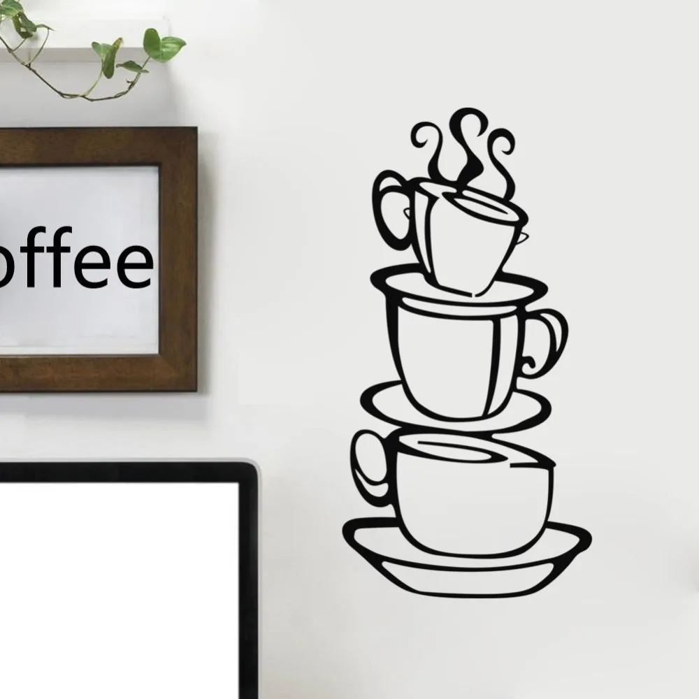 Removable Kitchen Decoration sticker Coffee Cups Cafe Tea Wall Sticker Coffee House Wall Decal Vinyl Art Mural Pub Decals Y-76
Removable Kitchen Decoration sticker Coffee Cups Cafe Tea Wall Sticker Coffee House Wall Decal Vinyl Art Mural Pub Decals Y-76