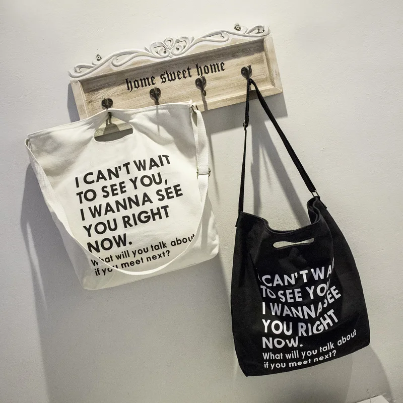 Women Casual Canvas Shopping Handbag Fashion Letter Tote Shoulder Bag Female Crossbody Bag Large Capacity Students School Bag
Women Casual Canvas Shopping Handbag Fashion Letter Tote Shoulder Bag Female Crossbody Bag Large Capacity Students School Bag