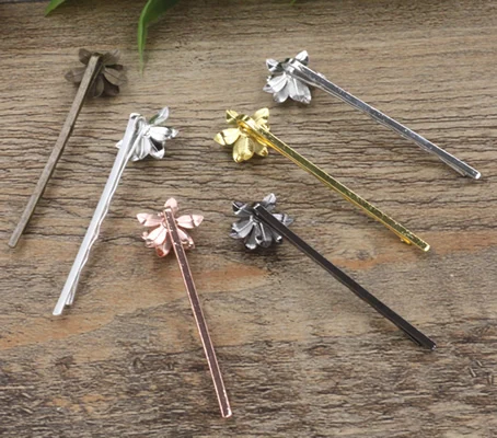 Antique Bronze/Gold/Silver/Black Barrettes Hair Bobby Pin clip with 15mm Flower Tray,DIY Jewelry Finding Accessories 100pcs
Antique Bronze/Gold/Silver/Black Barrettes Hair Bobby Pin clip with 15mm Flower Tray,DIY Jewelry Finding Accessories 100pcs