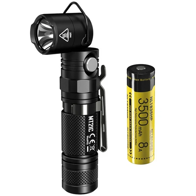 NITECORE MT21C CREE XP-L HD V6 LED 1000 Lumen Multifunctional 90 Degree Adjustable Flashlight
NITECORE MT21C CREE XP-L HD V6 LED 1000 Lumen Multifunctional 90 Degree Adjustable Flashlight