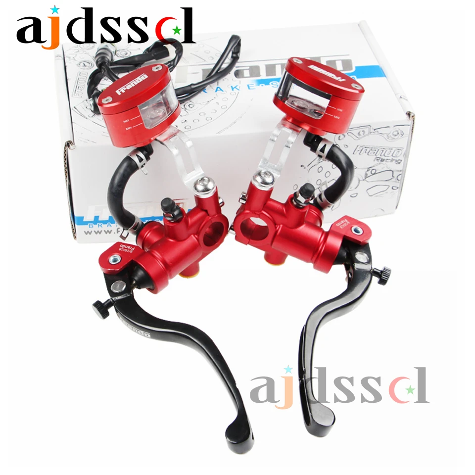 Universal Motorcycle Scooter Brake Master Cylinders 17 RCS pistons Hydraulic Pump with brake handle level fit for 22mm handlebar
Universal Motorcycle Scooter Brake Master Cylinders 17 RCS pistons Hydraulic Pump with brake handle level fit for 22mm handlebar