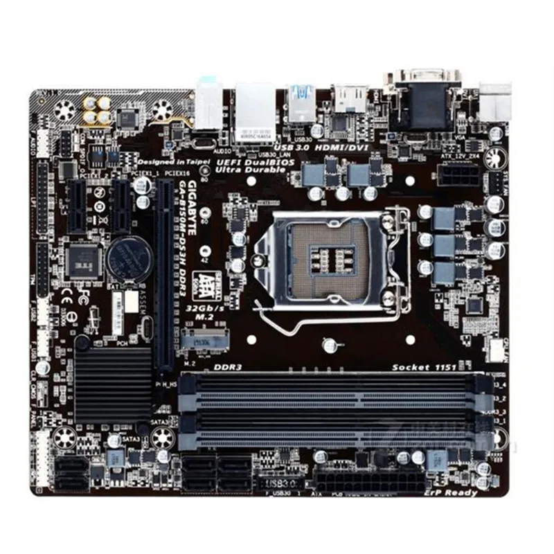 LGA1151 для Gigabyte GA-B150M-DS3H DDR3 оригинальный использоваться настольных ПК B150