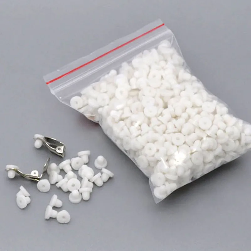 500Pcs Ear Rubber Pads Stopper For Clip-On Earrings White Jewelry Making Findings 6x5mm
500Pcs Ear Rubber Pads Stopper For Clip-On Earrings White Jewelry Making Findings 6x5mm